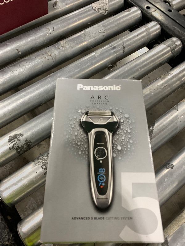 Photo 1 of Panasonic ARC5 Electric Razor for Men with Pop-Up Trimmer, Wet/Dry 5-Blade Electric Shaver with Intelligent Shave Sensor and Multi-Flex Pivoting Head – ES-LV65-S (Silver)