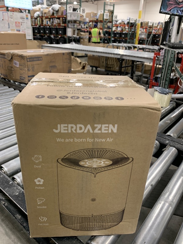 Photo 1 of Jerdazen Air Purifiers for Bedroom, Covers Up to 985 ft², True HEPA 13 Filter Remove 99.97% is Suitable for Bedroom Small room, Gyms, Indoor Fitness (Gray)