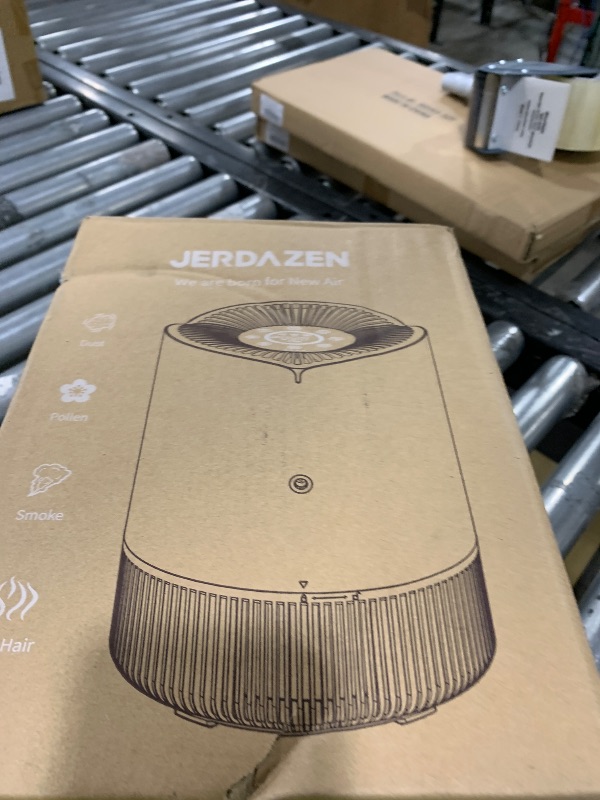 Photo 1 of Jerdazen Air Purifiers for Bedroom, Covers Up to 985 ft², True HEPA 13 Filter Remove 99.97% is Suitable for Bedroom Small room, Gyms, Indoor Fitness (Gray)