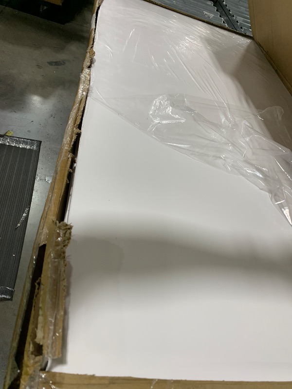 Photo 1 of 10-Pack White Ceiling Panel 4ft x 2ft (48in x 24in), Waterproof and Fireproof PVC Smooth Drop Ceiling Tile