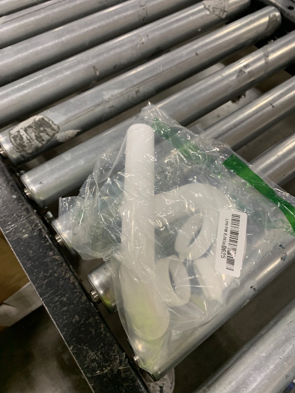 Photo 1 of (1 Pack) Yariwiz White 1 1/4 Inch Basin Sink Drain Pipe Tubular Kit, Not Used for Kitchen Sink KSD-003W