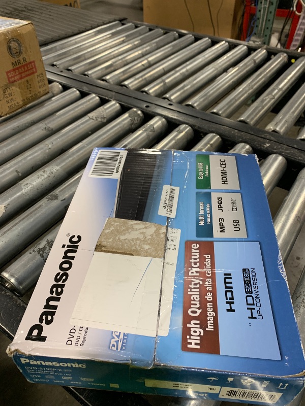 Photo 1 of Panasonic DVD Player with Dolby Digital Sound, 1080p HD Upscaling for DVDs, HDMI and USB Connections - DVD-S700 (Black)