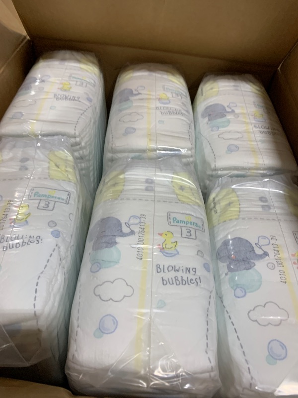 Photo 1 of Pampers Baby Diapers - Swaddlers - Size 3, 168 Count, Ultra Absorbent Disposable Infant Diaper