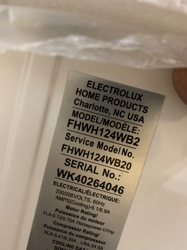 Photo 1 of Frigidaire 12,000 BTU Window Air Conditioner with Supplemental Heat, Cools & Heats Up to 550 Sq. Ft., Remote Control, Quiet Operation, Eco Mode, 3 Fan Speeds, White