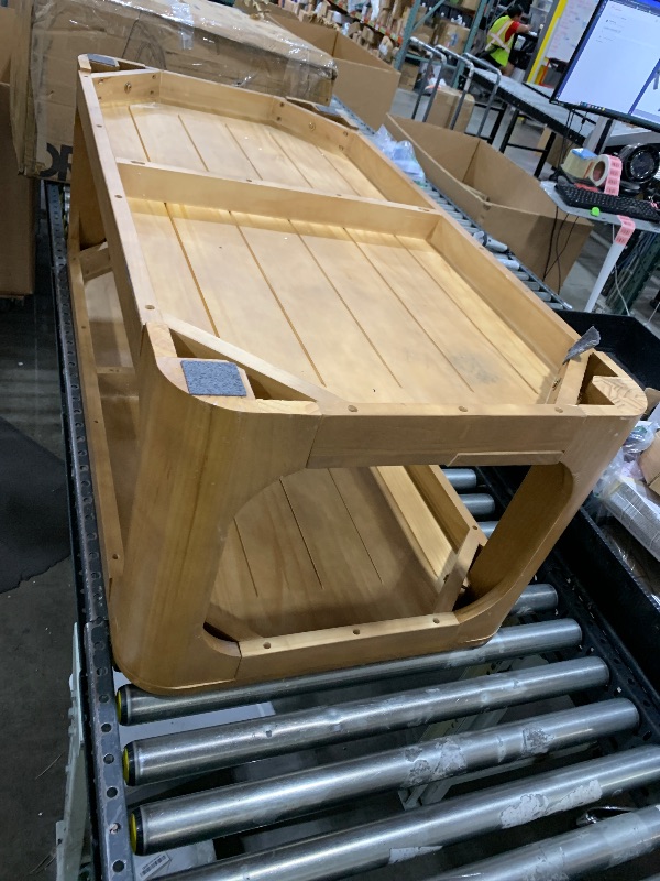 Photo 1 of DAMAGED Plank+Beam Forma Coffee Table, Solid Wood 48 Inch Modern Coffee Table with Shelf, Contemporary Center Table 