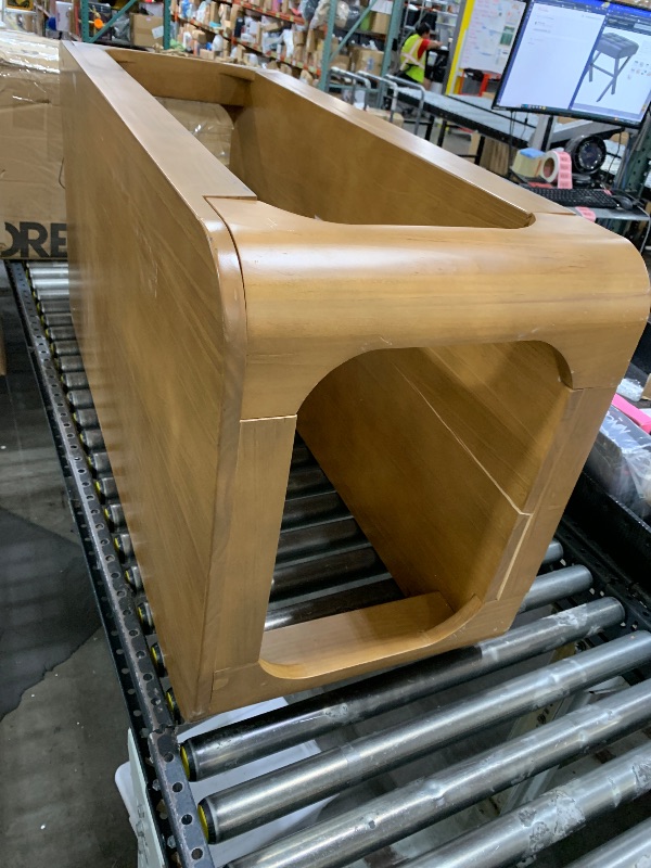 Photo 1 of DAMAGED Plank+Beam Forma Coffee Table, Solid Wood 48 Inch Modern Coffee Table with Shelf, Contemporary Center Table 