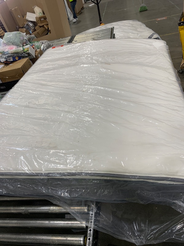 Photo 1 of ZINUS 10 Inch True Support Hybrid Mattress [New Version], Queen, Fiberglass Free, Medium Feel, Motion Isolation, Certified Safe Foams & Fabric, Mattress in A Box