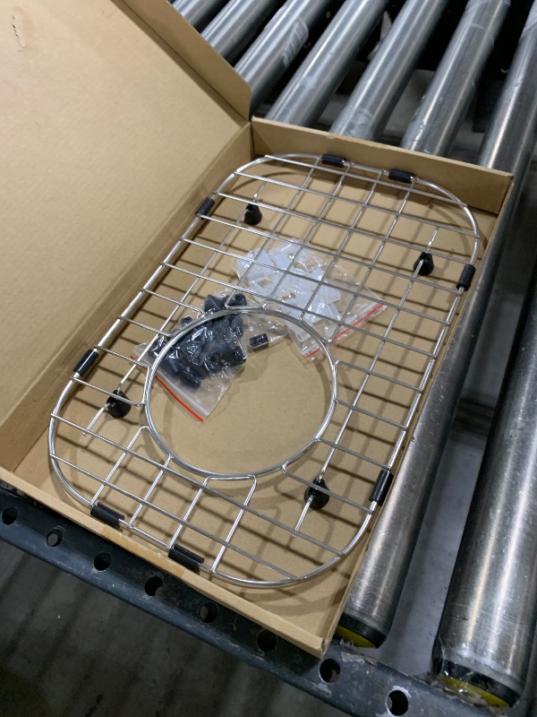 Photo 1 of Serene Valley Sink Bottom Grid 9" x 13-7/8", Rear Drain with Corner Radius 2-3/4", Sink Protector NLW0914R