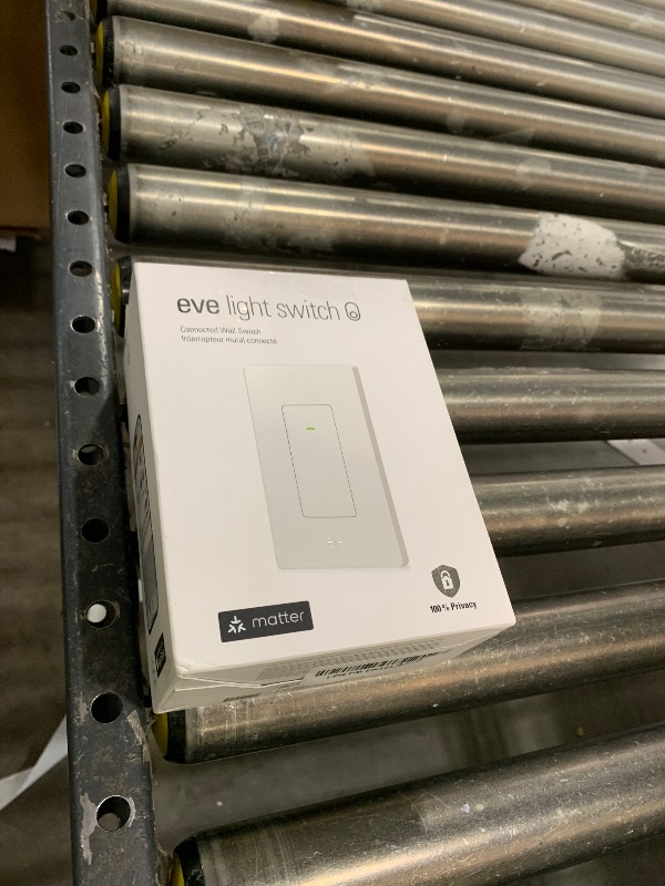 Photo 1 of Eve Light Switch (Matter) – Smart Wall Switch for Apple Home, Alexa, Google Home, SmartThings; for Single-Pole & 3-Way switches; Thread, Requires Thread Border Router & Neutral Wire; UL-Certified