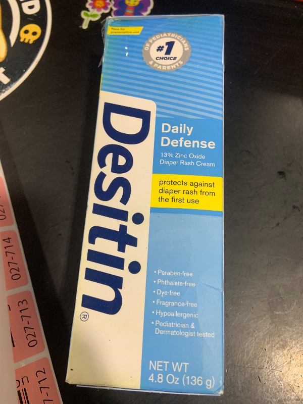 Photo 1 of Desitin Daily Defense Baby Diaper Rash Cream with Zinc Oxide to Treat, Relieve & Prevent diaper rash, Hypoallergenic, Dye-, Phthalate- & Paraben-Free, 4.8 oz