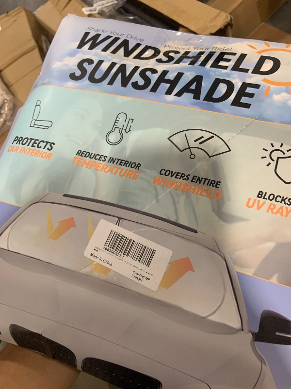 Photo 1 of for Chevy Car Equinox 2005-2017 Windshield Sunshade Foldable Sun Shield, Front Window Shade for Chevy Silverado Traverse Tahoe Custom Fit Sun Visor Accessories Protector 210T Reflective Cover Block UV