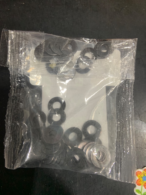 Photo 1 of LUPANTER 10# Black Flat Washers 50 Pack Made of 18-8 (304) Stainless Steel Metal Washers for Screws