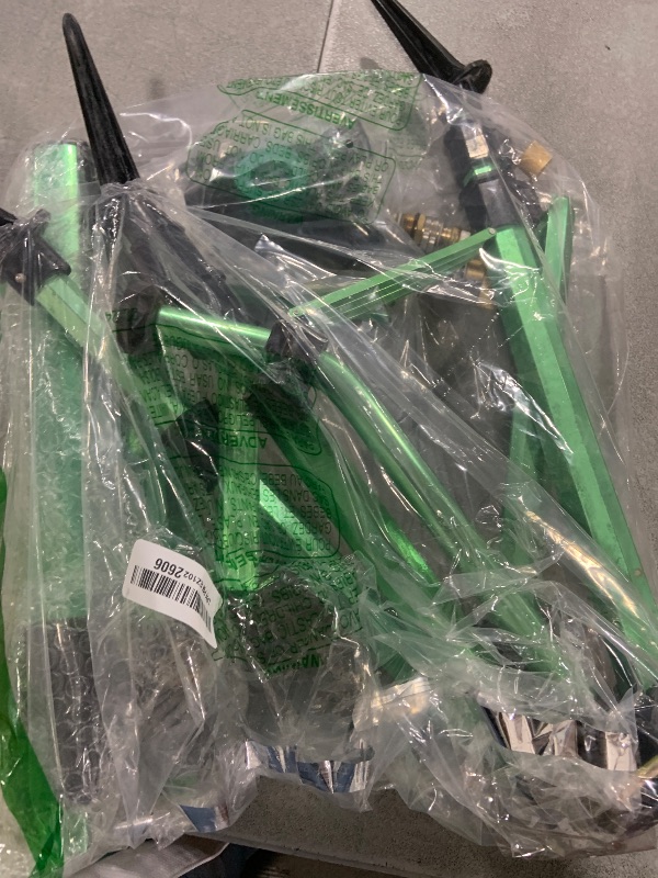 Photo 1 of Triumpeek 2 Pack Impact Sprinkler on Tripod Base with Stakes, 360 Degree Large Area Coverage Irrigator with Extension Legs, Adjustable Brass Sprinkler Head Nozzle and 3/4" NH Inlet Hose Connection
