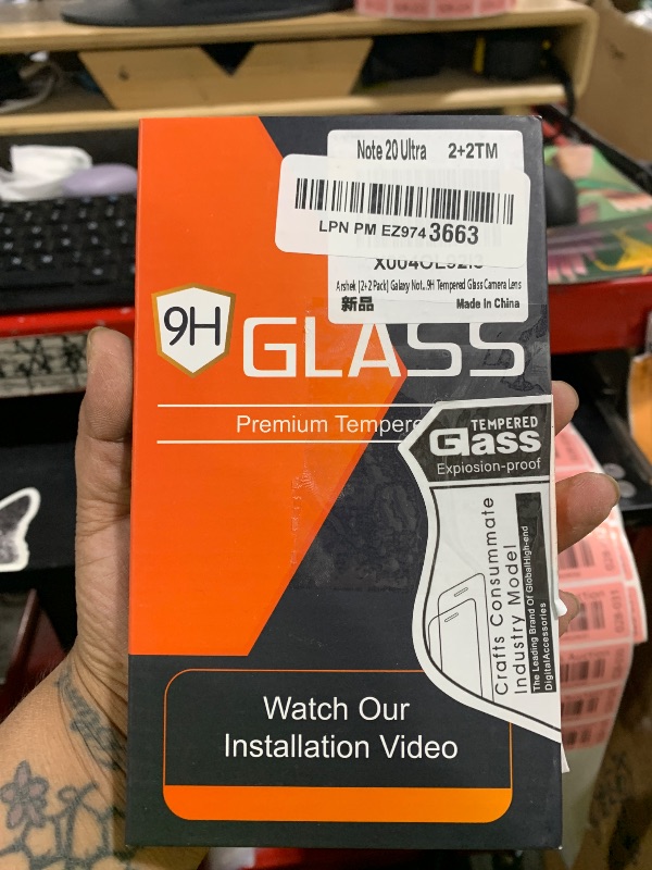 Photo 1 of [2+2 Pack] Galaxy Note 20 Ultra Screen Protector Tempered Glass for Samsung Galaxy Note 20 Ultra 5G, Ultrasonic Fingerprint Compatible,3D Curved,HD Clear with 9H Tempered Glass Camera Lens Protector