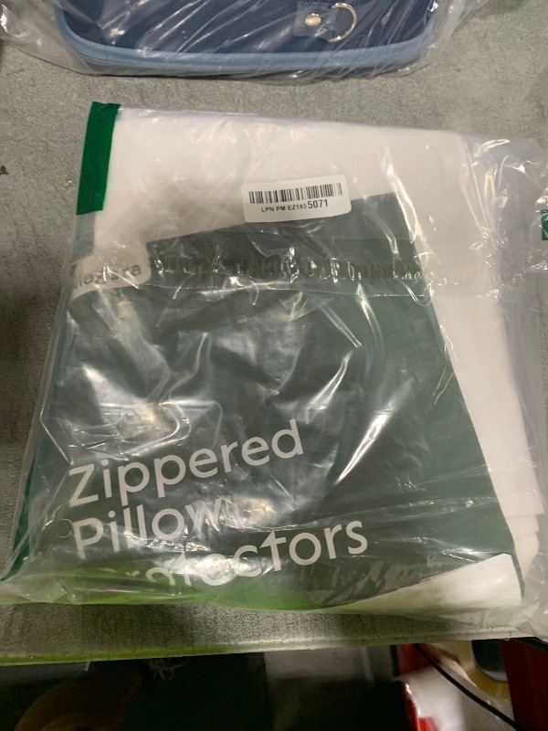 Photo 1 of 100% Cotton 4-Pack Pillow Protectors with Zipper Queen Size – 100% Resistant to Stains, Dust & Dirt – Washable Covers for Increased Pillow Lifespan