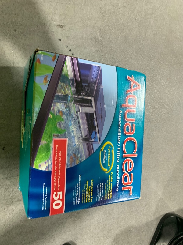 Photo 1 of AquaClear 50 Power Filter, Fish Tank Filter for 20- to 50-Gallon Aquariums (Packaging may vary)