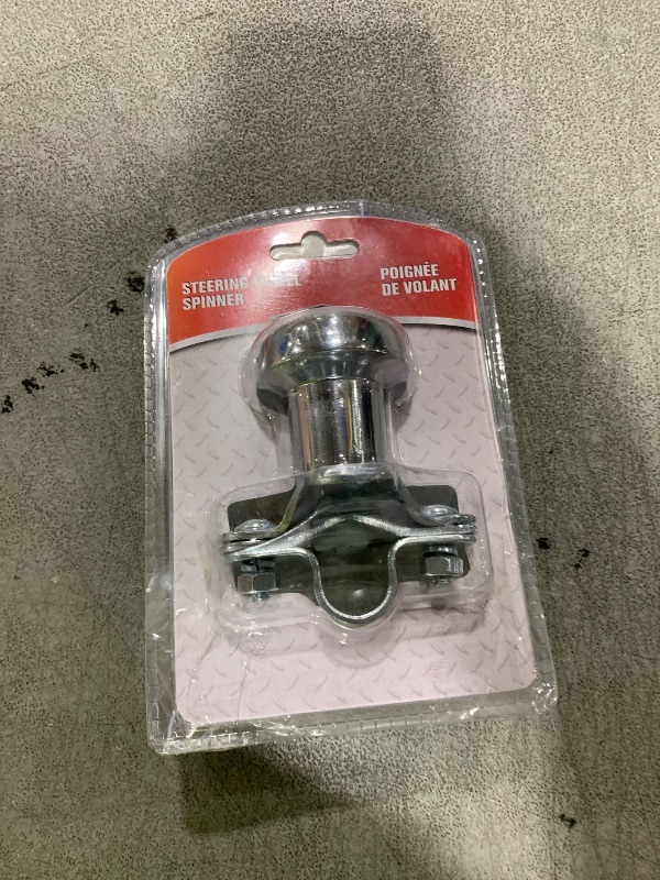 Photo 1 of RoadPro RP-70100 Chrome Steering Wheel Spinner Knob Steering Wheel Spinner Knob for Tractor for Tractor Truck Riding Mowers RV