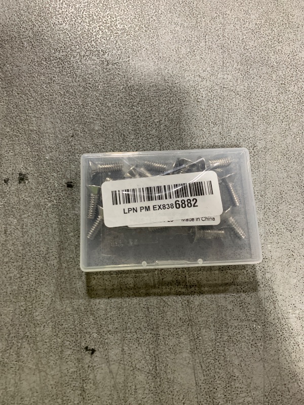 Photo 1 of 1/4-20 x 3/4" Flat Head Socket Cap Screws Countersunk Bolts, Allen Socket Drive, Stainless Steel 18-8 (304), Full Thread, Bright Finish, 20 PCS