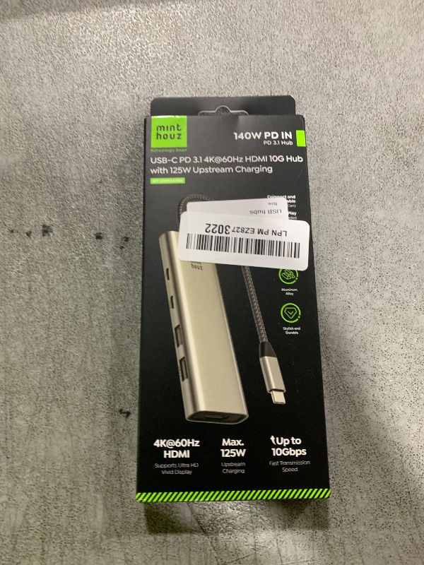 Photo 1 of Minthouz USB C Hub,5-in-1 USBC to HDMI Splitter with 4K Display with 125W PD/10Gpbs USB-A Data Ports/USB C Dongle,USBC Splitter Multiport Adapter for MacBook Pro/Air, iMaca