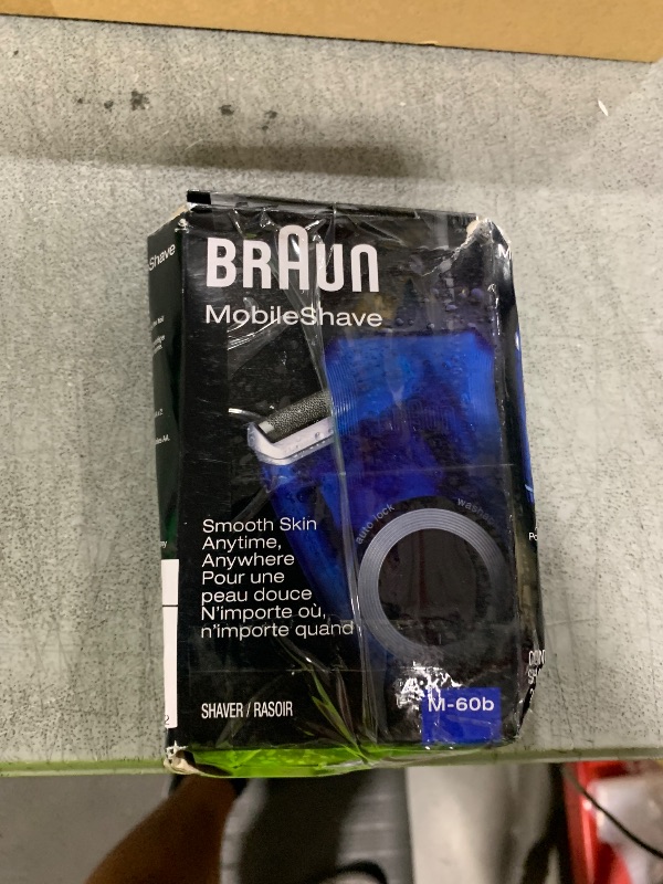 Photo 1 of Braun Electric Razor for Men, M60b Mobile Electric Foil Shaver, Washable