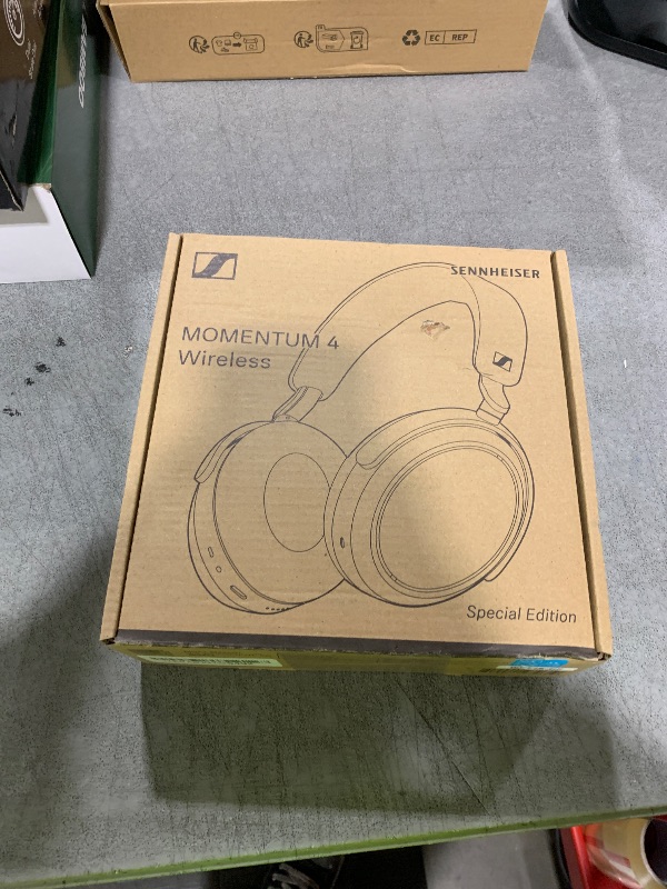 Photo 1 of Sennheiser Consumer Audio Momentum 4 Wireless Headphones - Bluetooth Headset for Crystal-Clear Calls with Adaptive Noise Cancellation, 60h Battery Life, Lightweight Folding Design - Black/Copper