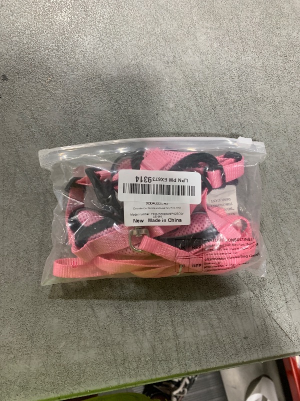 Photo 1 of Dooradar Cat Harness and Leash Set, Escape Proof Safe Adjustable Kitten Vest Harnesses for Walking, Easy Control Soft Breathable Mesh Jacket with Reflective Strips for Cats, Pink, XXS