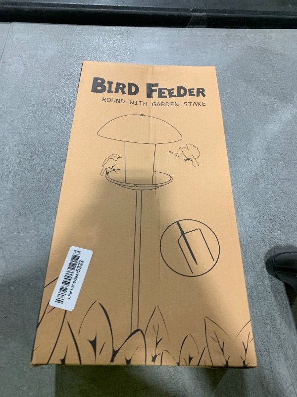Photo 1 of Goodeco Bird Feeder with Pole Standing - Metal Round Outdoor Bird Feeder for Wild Birds, Perfect for Yard Lawn Garden and Patio Decorations, Ideal Gifts for Mom Dad Grandparents (Round)