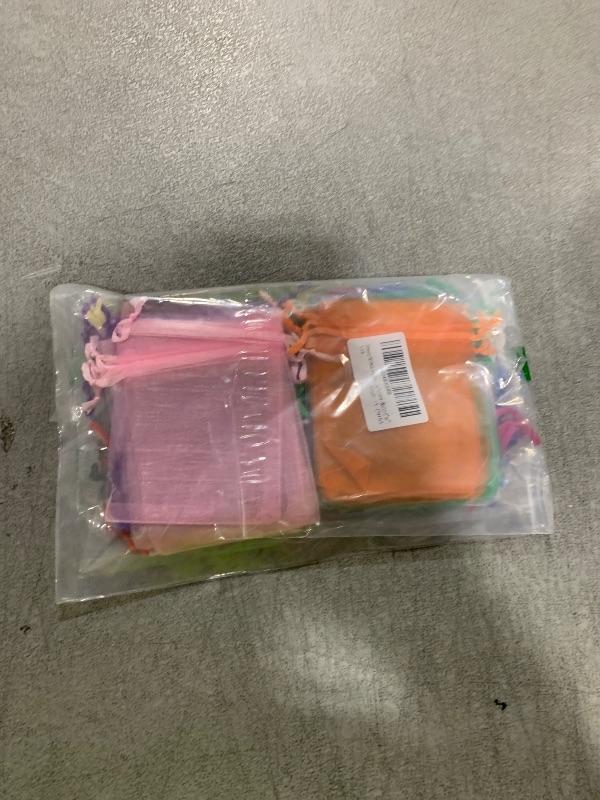 Photo 1 of Crweety 50 Pcs Organza Bags Mix Color 3x4 Inch, Small Gift Bags Goodie Bags Small Mesh Bags Drawstring for Wedding Party Favor Christmas