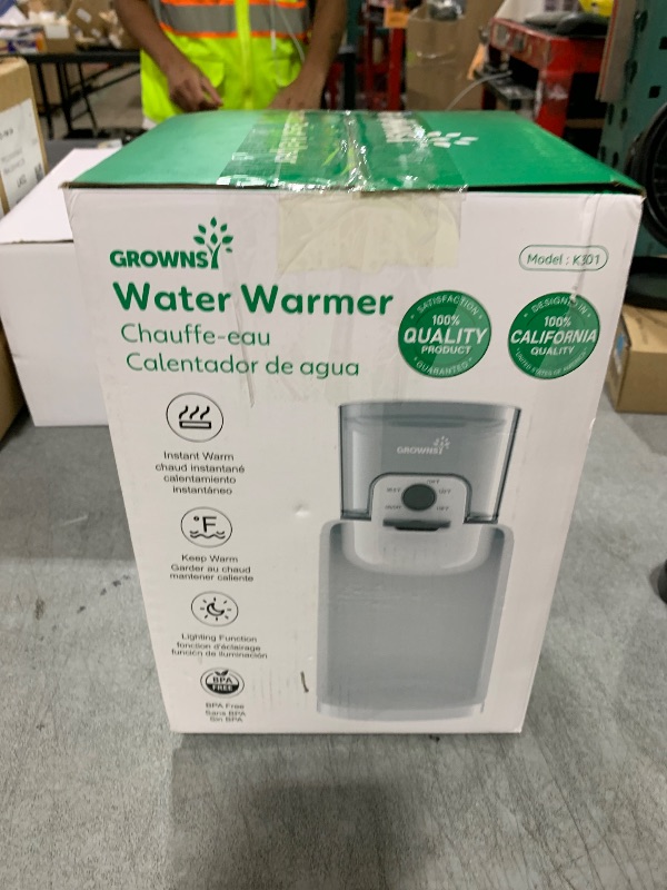 Photo 1 of GROWNSY Instant Baby Bottle Warmer, Precise 4 Temperatures Control | Night Light, Midnight Feeding | Warm Water Dispenser for Formula in Seconds | 72H Smart Thermostat, Easy Keep Warm