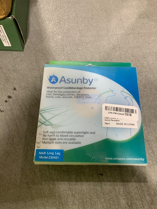 Photo 1 of Asunby Cast Covers for Shower Leg Adult Waterproof full Leg Protector Shower Bandage Wound Showering for Broken Leg Knee Foot Ankle Wound Burns Care Supplies, After Surgery Gifts,Reusable