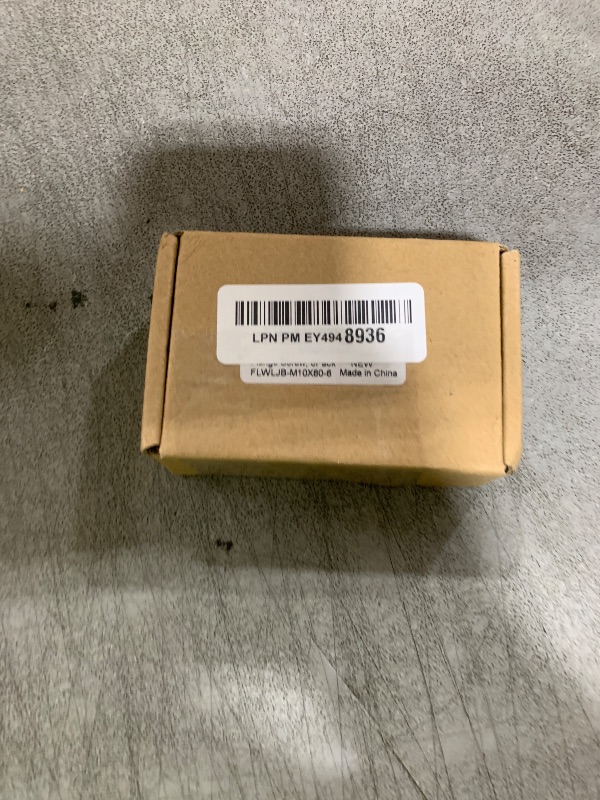 Photo 1 of M10 x 80mm Flanged Hex Head Bolts Flange Hexagon Screws, Half Thread, Alloy Steel, Black Oxide Finish, Quantity 6