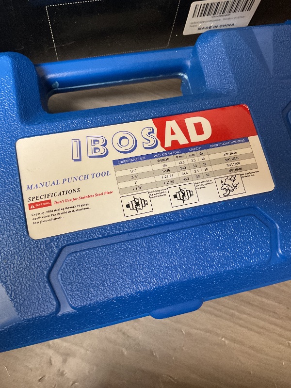Photo 1 of IBOSAD manual punch tool 