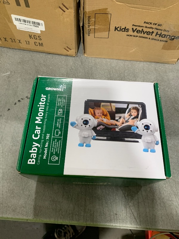 Photo 1 of GROWNSY Dual Car Camera Baby Monitor, 7" 1080P AHD Car Camera for 2kids, Backseat Mirror for Baby Rear Facing with Infrared Night Vision, Easily Observe Baby's Every Move