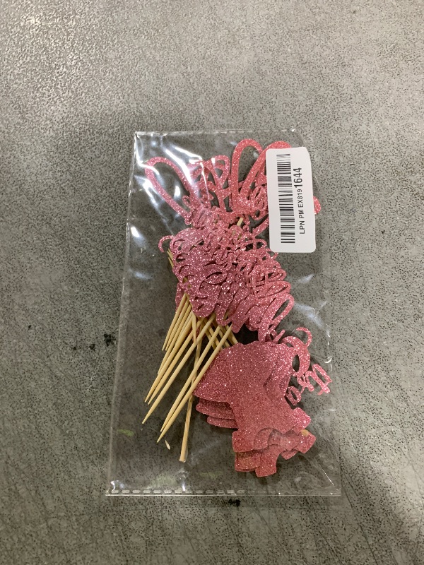 Photo 1 of Gyufise 36 Pack Oh Baby Cupcake Toppers It's a Girl Cupcake Toppers with Bow Dress Love Heart Pink Glitter Cake Picks Decorations for Baby Shower Girl Birthday Party Supplies