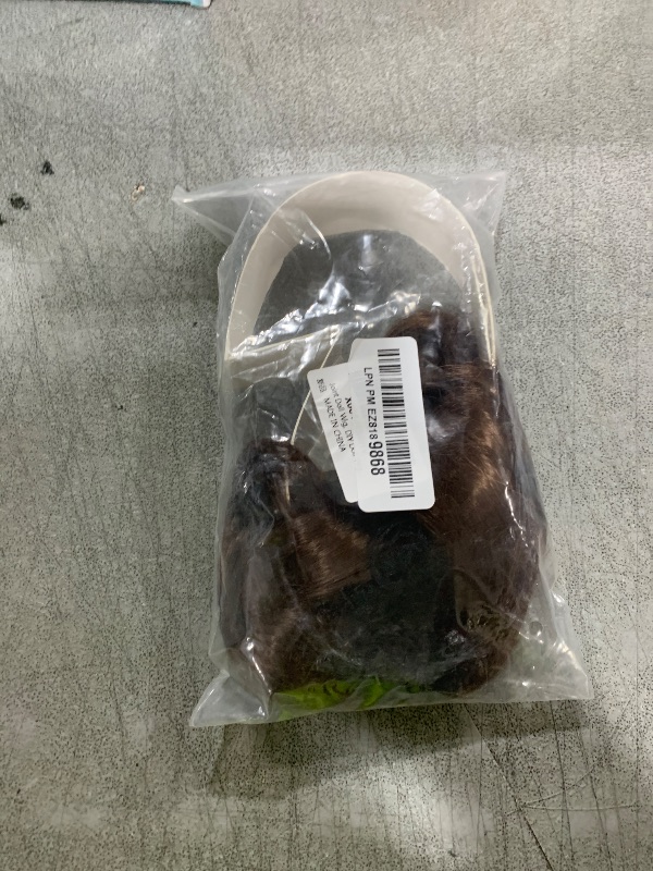 Photo 1 of Doll Wig, DIY Doll Wig, 1/6 Elasticity, Easy to Handle, High Temperature Silk for 15.5-17cm Dolls to Collect (Dark Brown) doll hair
