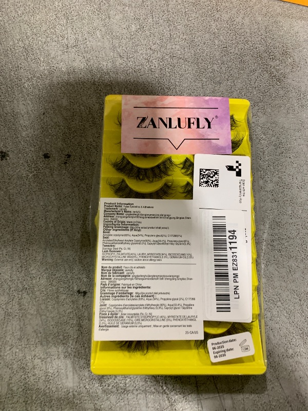 Photo 1 of False Eyelashes Russian Strip Lashes D Curl Wispy Natural Look Faux Mink Lashes Like Eyelash Extension Fluffy zanlufly Transparent Band Cat Eye Fake Eyelashes Pack