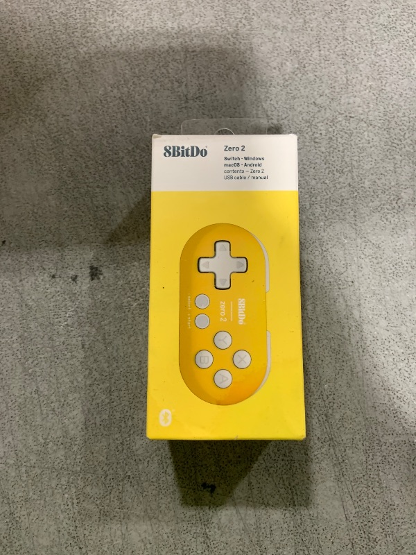 Photo 1 of 8Bitdo Zero 2 Bluetooth Gamepad Keychain Sized Mini Controller for Switch, Windows, Android, macOS & Raspberry Pi(Yellow Edition)