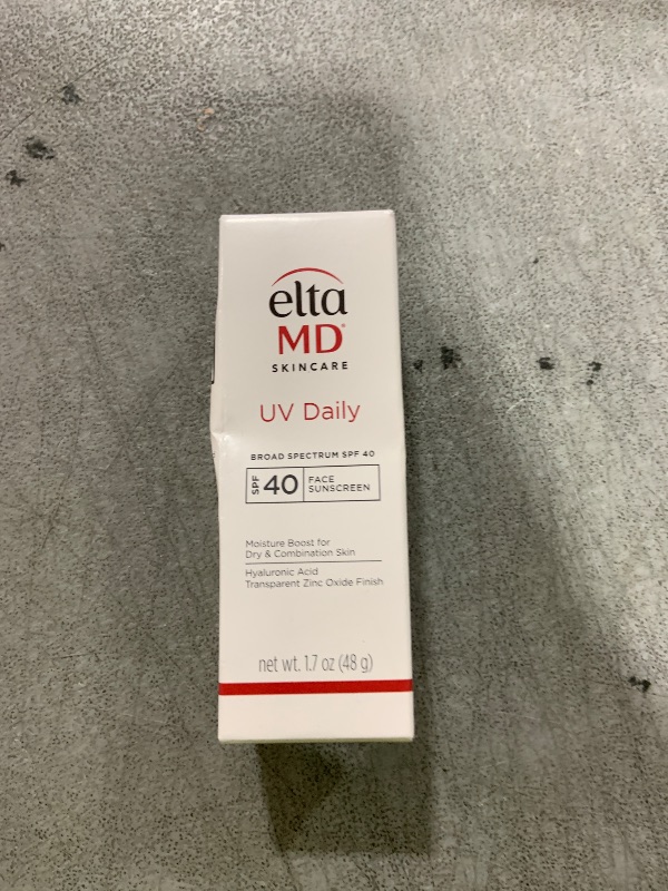 Photo 1 of EltaMD UV Daily SPF 40 Face Sunscreen Moisturizer with Zinc Oxide, Daily Face Moisturizer with SPF, Sunscreen, For Dry Skin 1.7 oz Pump