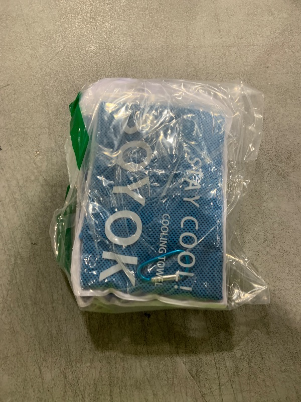 Photo 1 of 4 Packs Cooling Towel, 40" x 12" Microfiber Cooling Towels for Neck and Face, Soft Breathable Gym Towel for Working Out with Waterproof Bag & Carabiner, Sweat Towels for Travel, Yoga, Climb, Running