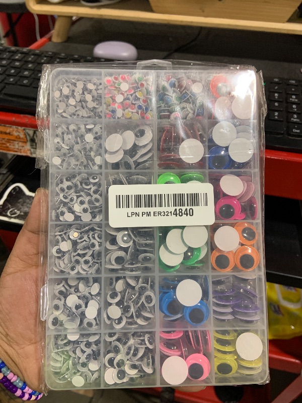Photo 1 of 1700pcs Googly Wiggle Eyes Self Adhesive, for Craft Sticker Eyes Multi Colors and Sizes for DIY by ZZYI