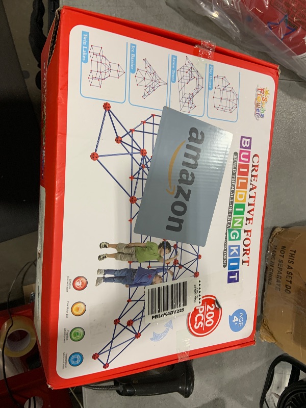 Photo 1 of Fort Building Kit for Kids,STEM Construction Toys, Educational Gift for 4 5 6 7 8 9 10 11 12 Years Old Boys and Girls,Ultimate Creative Set for Indoor & Outdoors Activity,200 Pcs,Original