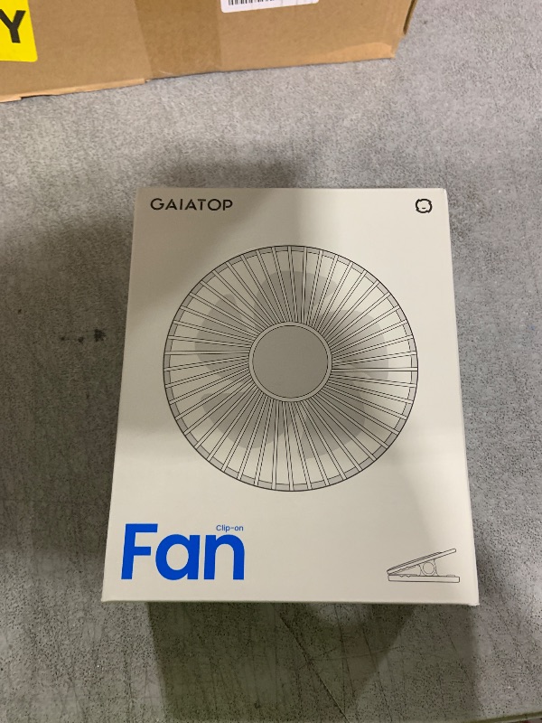 Photo 1 of Gaiatop Portable Clip on Fan Battery Operated, Small Powerful 3 Speed Quiet 360° Rotate, USB Rechargeable Mini Personal Cooling Fan for Desk Table Home Office Stroller Camping Women Gifts Black Blue