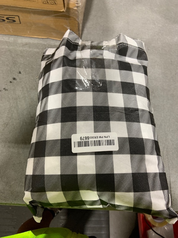 Photo 1 of RNOONY Vinyl Fitted Picnic Table Cover with Bench Covers and Bag, 6ft Outdoor Waterproof Windproof Tablecloth with Elastic Edges. Camping RV Gear Campers Must Have 72x30 Inches 4 Pcs Set (Black)