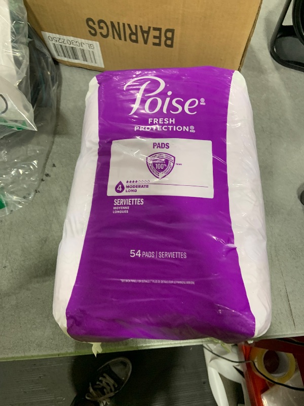 Photo 1 of Poise Incontinence & Postpartum Pads for Bladder Leaks, 5 Drop Maximum Absorbency, Regular Length, 48 Count, Packaging May Vary