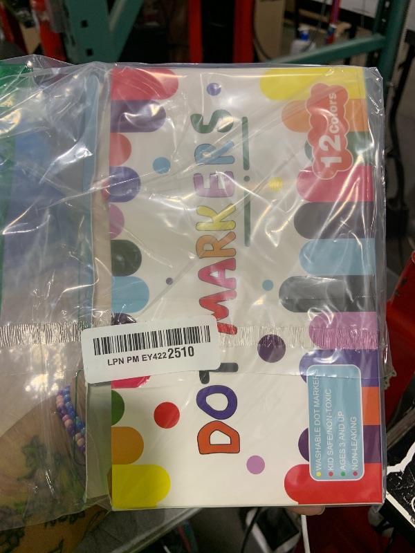 Photo 1 of DOSEWART Dot Markers for Kids, 12-Color Bingo Daubers, Washable Bingo Markers for Kids Drawing Coloring, Arts and Crafts Supplies Dot Paint Marker Set