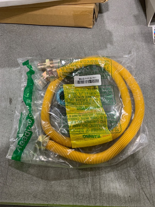 Photo 1 of Puxyblue [2025 NEW] 72" Flexible Gas Line Kit for Dryer Stove Range Flexible Stainless Steel Gas Dryer Kit - 3/4" OD(5/8" ID) Dryer Gas Line with Connector 3/4" FIP & 1/2" MIP & 3/4" MIP Fitting