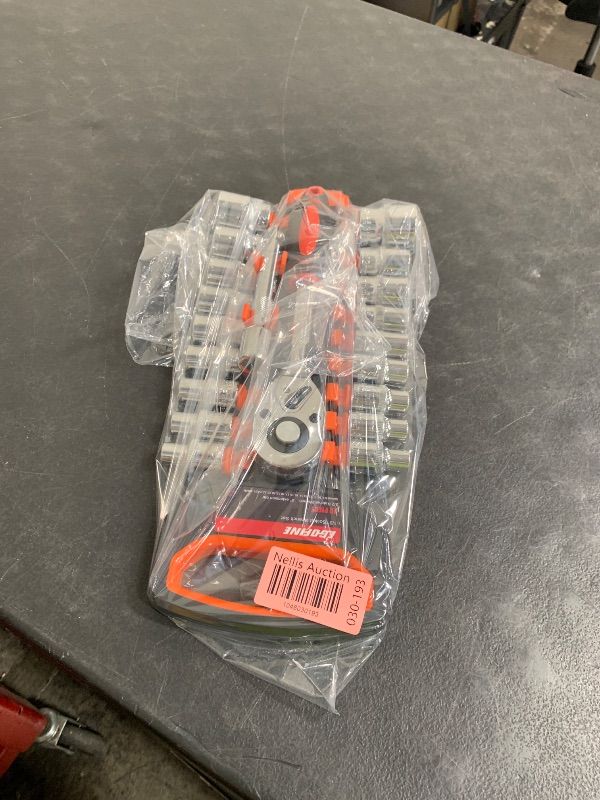 Photo 1 of Egofine 20pcs 1/2 Inch Ratchet Socket Wrench Set, Drive Socket Set with 18 Sockets, 8-22mm,24mm,27mm,30mm sockets and 2 Way Quick Released Ratchet Handle and Extension Bar