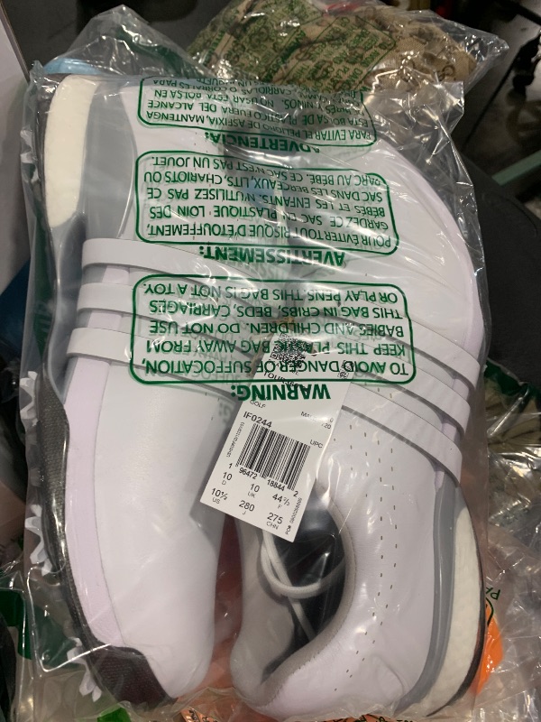 Photo 1 of adidas Men's Tour360 24 Golf Shoes, Footwear White/Silver Metallic, 10.5