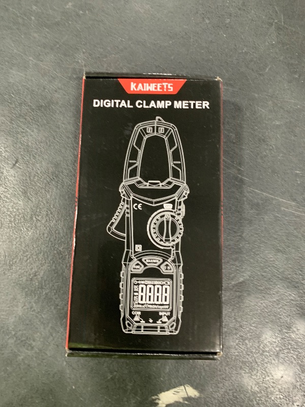 Photo 1 of KAIWEETS HT206D Digital Clamp Meter T-RMS 6000 Counts, Multimeter Voltage Tester Auto-ranging, Measures Current Voltage Temperature Capacitance Resistance Diodes Continuity Duty-Cycle (AC/DC Current)