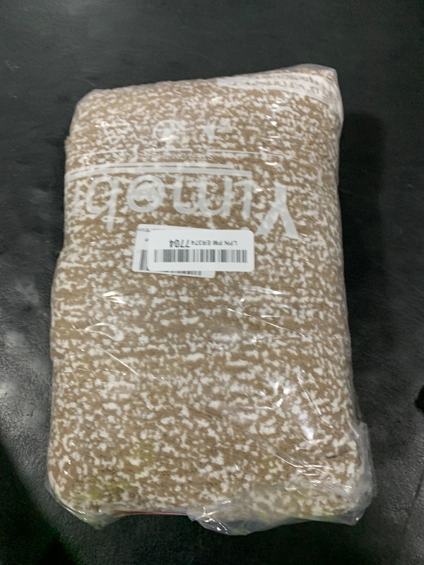 Photo 1 of Yimobra Bathroom Rugs Mat, Extra Soft Comfortable Bath Rugs, Non-Slip, Water Absorbent and Thick Bathroom Floor Mats, Machine Washine, Shaggy Rugs for Shower Bathtubs, 32" x 20", Brown&White